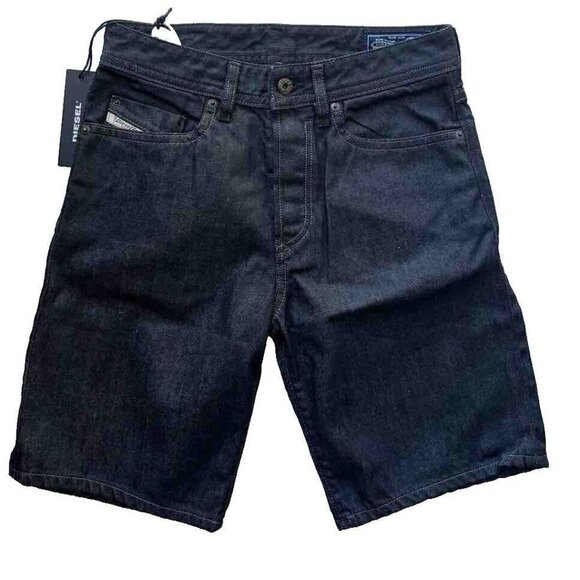 DIESEL Mens Black Denim BustShort 00SPKERS008 Jean Shorts Size 27 - Picture 6 of 10